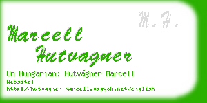 marcell hutvagner business card